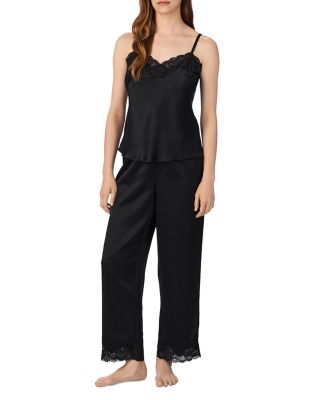 New Signature Satin Lace Cami Top & Ankle Pant Pajama Set