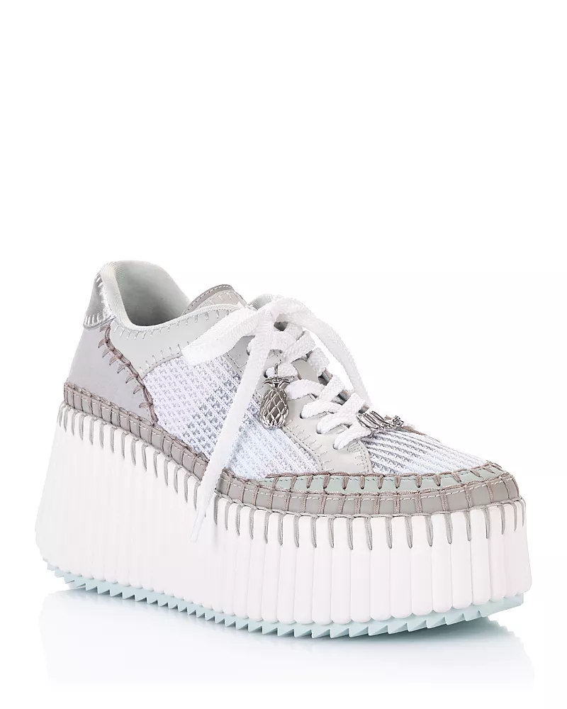 Chloe Women's Nama Leather Platform Sneakers