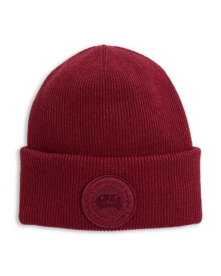 Arctic Disc Merino Wool Logo Patch Ribbed Toque 