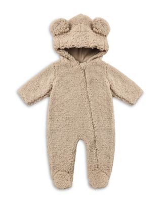Unisex Faux Sherpa Hooded Bear Footie - Baby
