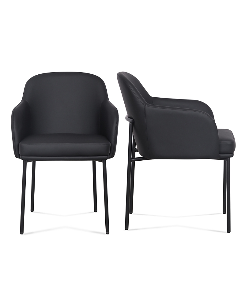 Tov Furniture Sydney Performance Faux Leather Armchair, Set of 2