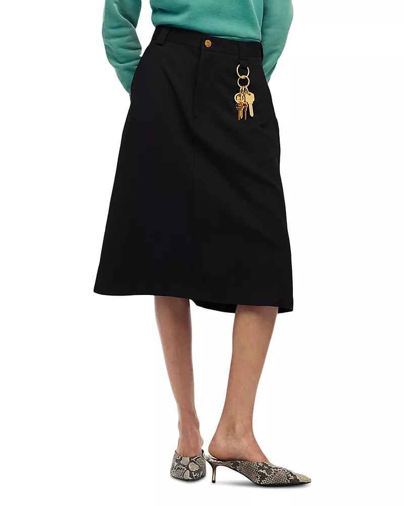 Willy Chavarria Uniform Straight Skirt