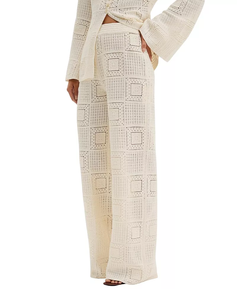 Malina Aleya Wide Crochet Pants