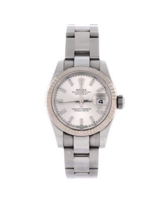  Oyster Perpetual Datejust Automatic Watch in Stainless Steel and White Gold 26mm