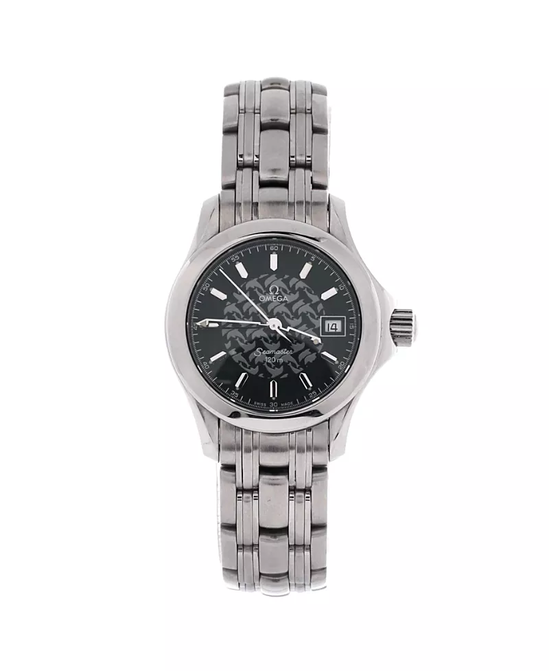 Pre-Owned Omega Seamaster Jacques Mayol 120M Quartz Watch in Stainless Steel 26mm