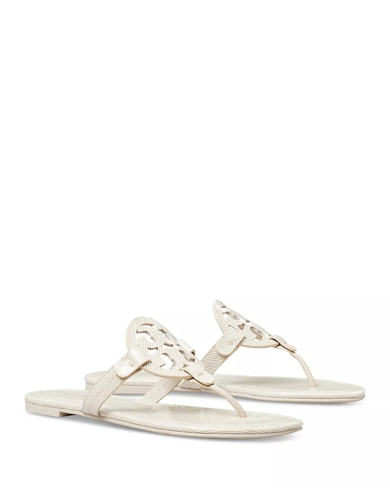 Tory Burch Women's Miller Coated Canvas Sandals