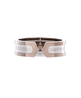Pre-Owned Cartier 6.5mm C de Cartier Ring 18K White Gold
