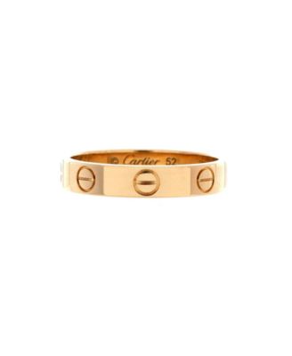  Love Wedding Band Ring 18K Gold