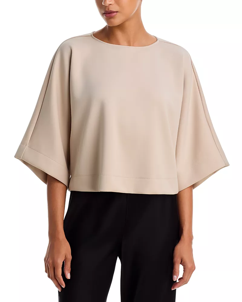 Natori Everywear Kimono Sleeve Side Slit Top