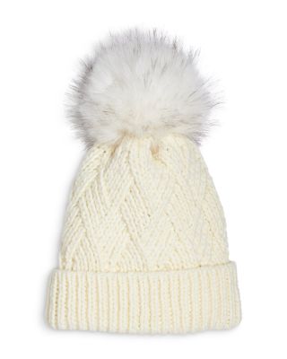 Faux Fur Pom-Pom Hat