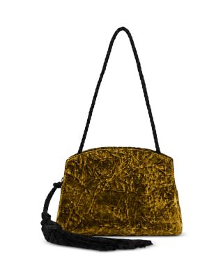 Velvet Tassel Shoulder Bag - Exclusive