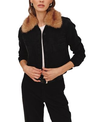 Faux Fur Collar Jacket