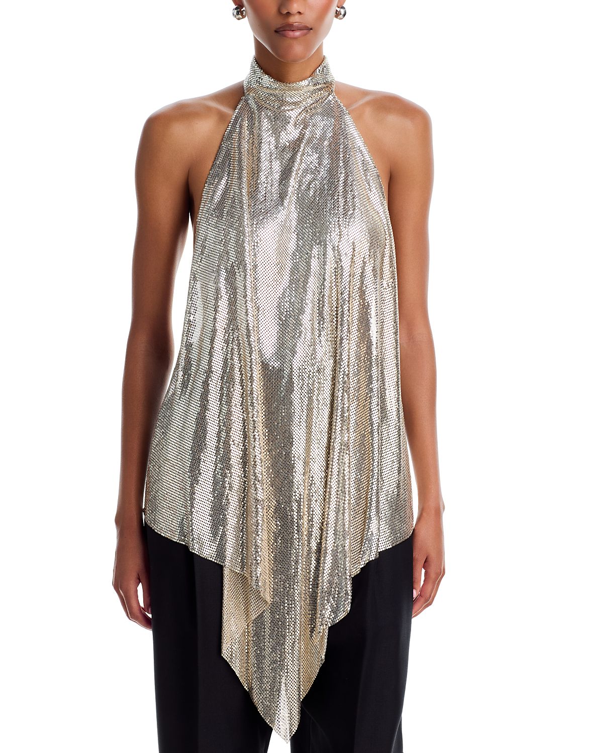 Stella McCartney Chainmail Open Back Halter Top