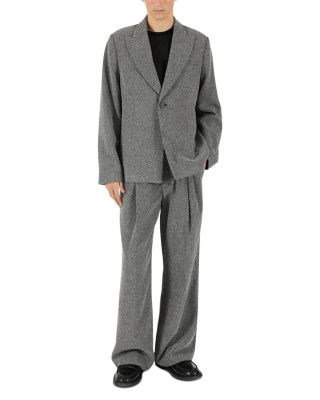 Blanc De Blanc Single Button Static Blazer