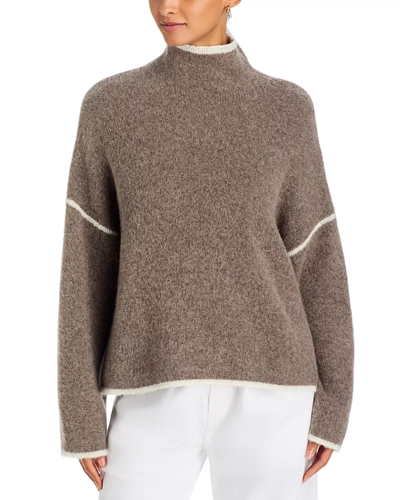 a. ren Brienne Oversized Mock Neck Sweater