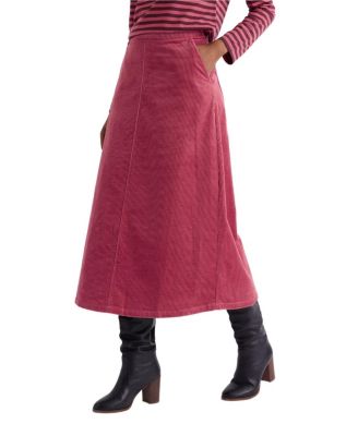  Window Wren Cord Midi Skirt