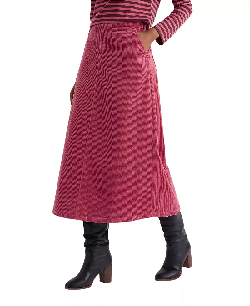 Seasalt Cornwall Window Wren Cord Midi Skirt