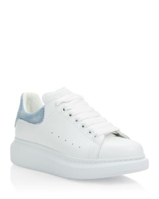 Women's Denim Heel Tab Oversized Platform Sneakers