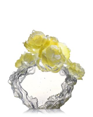 Limited Edition Floral Occupation Crystal Glass Figure