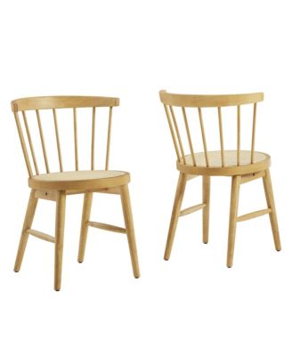  Lykke Curved Spindle Back Dining Chairs, Set of 2