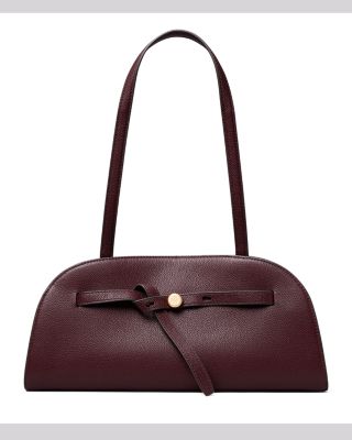 Romy East West Bauletto Leather Shoulder Bag