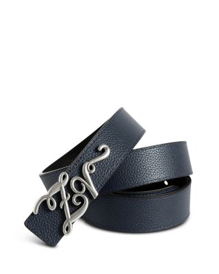 Women's ZV Monogram Reversible Leather Belt