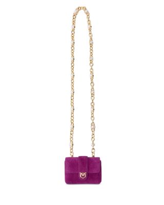 Pocket Necklace Suede Bag