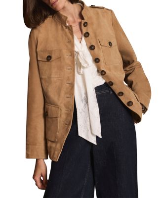  Women's Suede Military Jacket