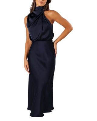  Anabelle Halter Neck Midi Dress