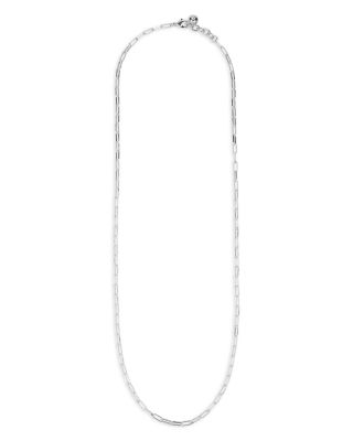 Plaza Rectangle Chain Strand Necklace, 32-33"