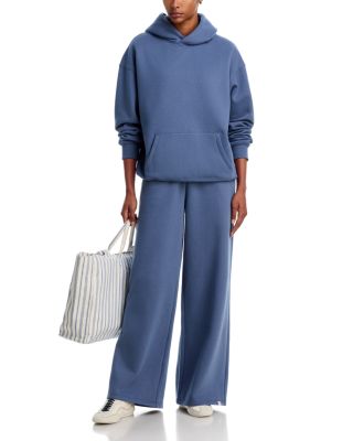 Oversized Ceramic Fleece Hoodie & Ceramic Fleece Wide Leg Sweatpants