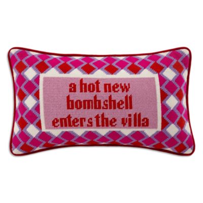 Hot New Bombshell Needlepoint Pillow