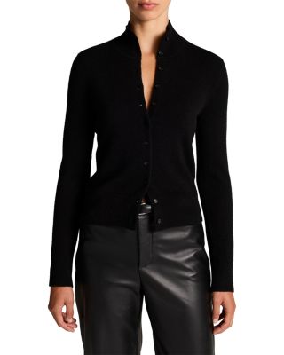 Vince Wool & Cashmere Turtleneck Cardigan