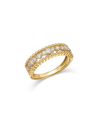 Bloomingdale's Fine Collection Diamond Beaded Band in 14K Yellow Gold, 0.32 tcw