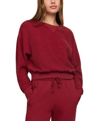 Clubhouse Textured Cotton Blend Sweatshirt