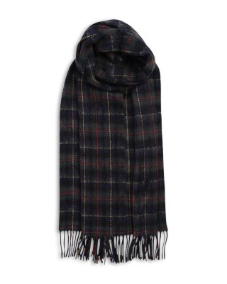 Registered Tartan Fringed Wool & Alpaca Scarf