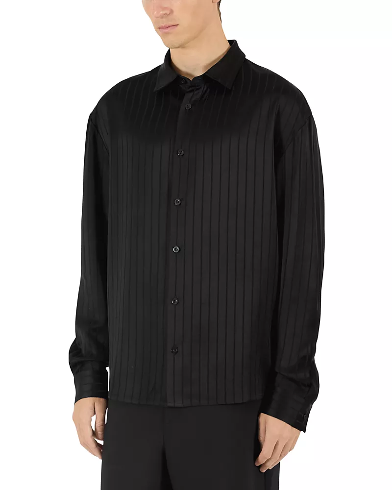 Krost Jordan Tonal Striped Button Up Shirt
