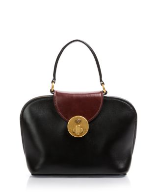 Convertible Leather Top Handle Bag