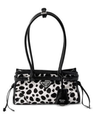 Bonnie Small Printed Calf Hair and Leather Handbag