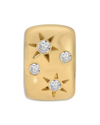 10K Yellow Gold Diamond Celestial Bead