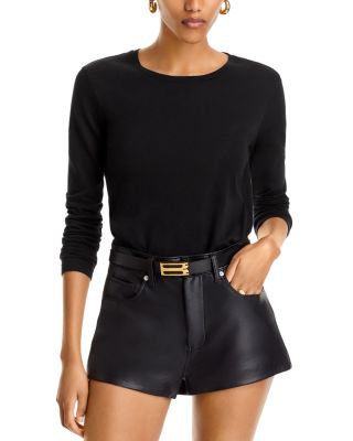Leanne Long Sleeve Crewneck Cotton Tee