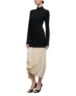 Donna Mixed Media Bodycon Dress