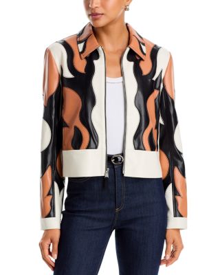 Mackie Cropped Colorblocked Jacket