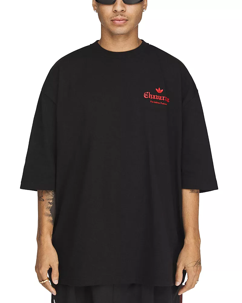 Adidas x Willy Chavarria Dark Rose Cotton Graphic Tee