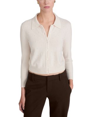 The Pearl Embellished Wool & Cashmere Cardigan