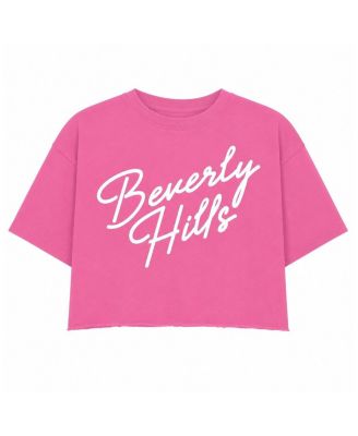 Girls' Beverly Hills Script Oversized Crop Top - Big Kid
