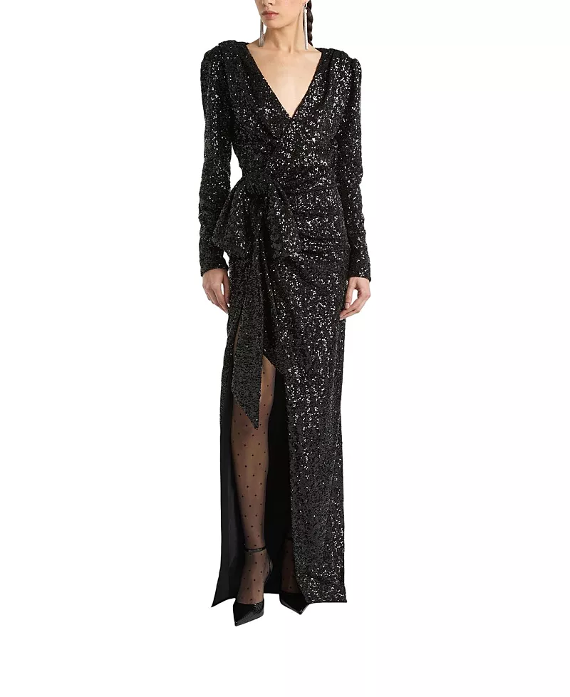 Balmain Long Sequinned Dress