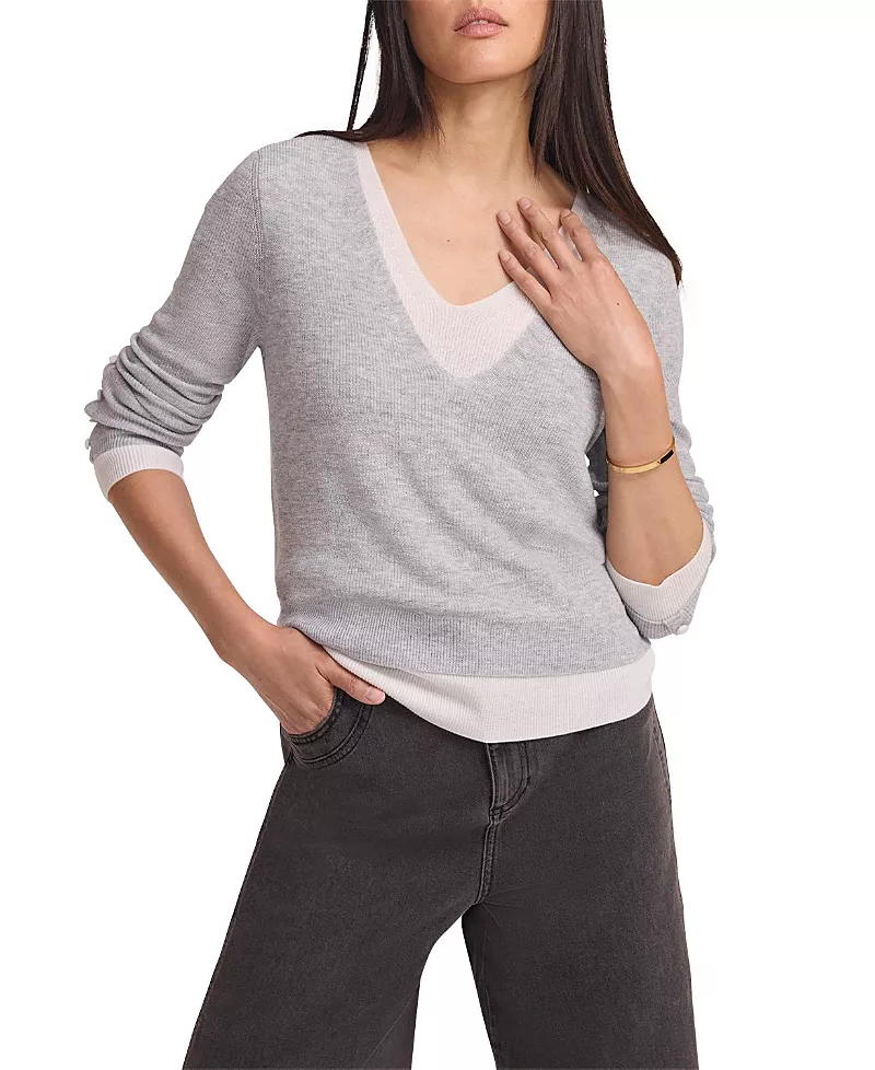 Mint Velvet Women's Layered Detail Knit Top