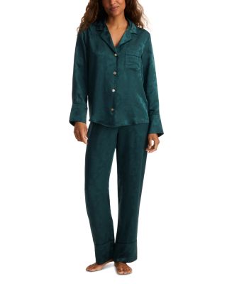 Silk Jacquard Pajama Pants Set