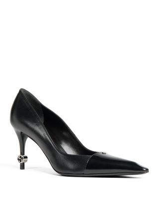 Women's GucciCore Interlocking G Leather Stiletto Pumps